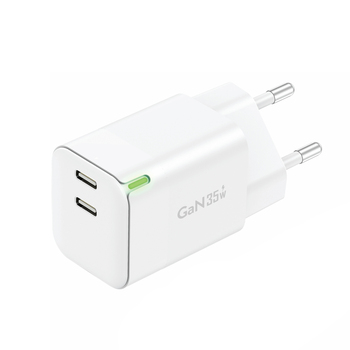Foneng Ładowarka sieciowa GAN35 GaN - 2xTyp C - PD 35W 3A biała