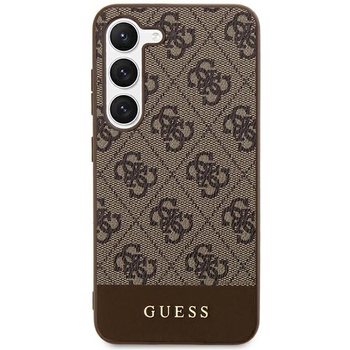 Original Case GUESS - hardcase 4G Stripe Collection GUHCS24LG4GLBR for Samsung Galaxy S24 Ultra Brown