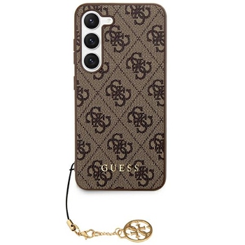 Original Case GUESS - hardcase 4G Charms Collection GUHCS24LGF4GBR for Samsung Galaxy S24 Ultra Brown