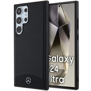 Original Case - hardcase Leather Textured & Plain MagSafe MEHMS24L23RBARK for Samsung Galaxy S24 Ultra Black