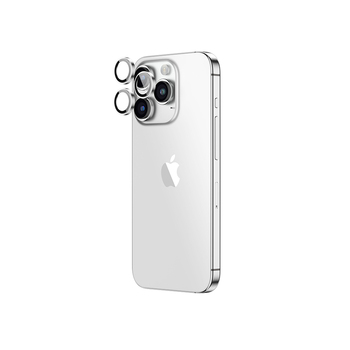 Amazing Thing Hartowane szkło AR Lens Glass IP15CAM3SGLA na aparat do Iphone 15 Pro/15 Pro Max (obiektyw 3 sztuki) srebrne