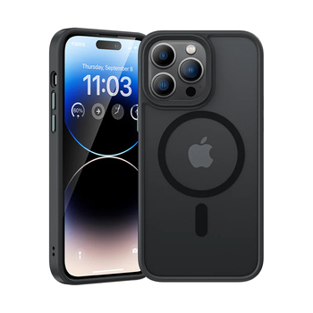 Benks Etui Magnetic Mist Metal Frame do Iphone 15 Pro czarny