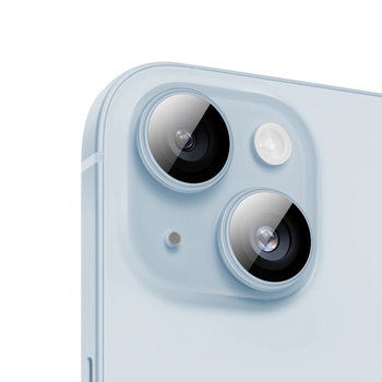 Benks Hartowane szkło Glass Warrior Lens Protector na aparat do Iphone 15/15 Plus (obiektyw 2 sztuki) niebieskie