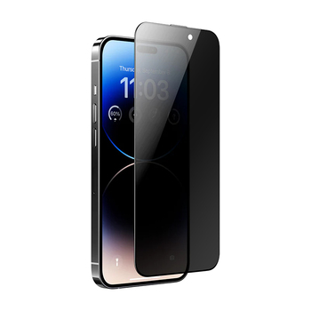 Benks Hartowane szkło Ultra Shield Privacy Glass do Iphone 15/14 Pro czarne