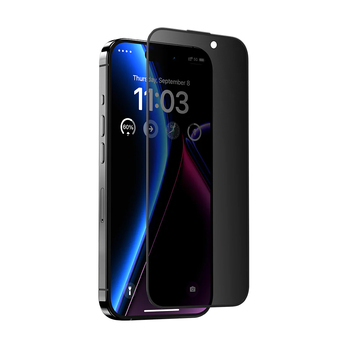 Benks Hartowane szkło Ultra Shield Privacy Glass do Iphone 15 Pro Max czarne