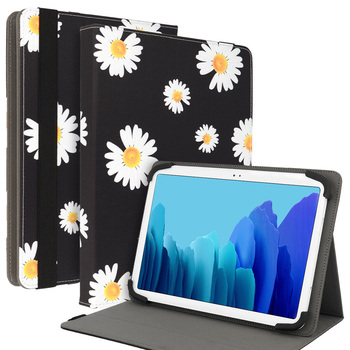 Wonder Canvas Tablet Case 10 cali stokrotki czarne