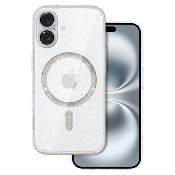 Glitter Magsafe Case do Iphone 16 przezroczysty