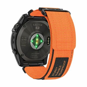 Pasek do Garmin 22mm nylonowy wzór 1 pomarańczowy