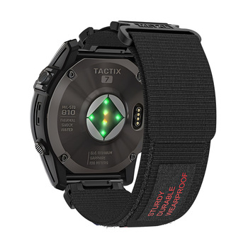 Pasek do Garmin 22mm nylonowy wzór 1 czarny
