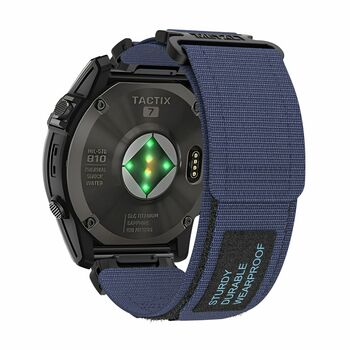 Pasek do Garmin 26mm nylonowy wzór 1 niebieski
