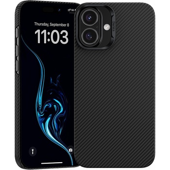 Benks Etui Magnetic Armor Air Kevlar PC Frame 600D do Iphone 16 Plus czarny