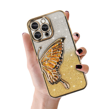 Tel Protect Butterfly Water Case do Iphone 16 Pro Max złoty