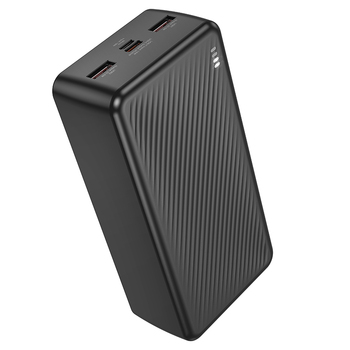 Borofone Power Bank 30000mAh BJ56B Graceful - 2xUSB + Typ C - QC 3.0 22,5W + PD 20W czarny