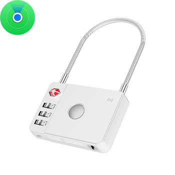 MiLi Lokalizator GPS Bluetooth MiLock Tracker HD-P16-L (Apple only) kłódka do bagażu biały